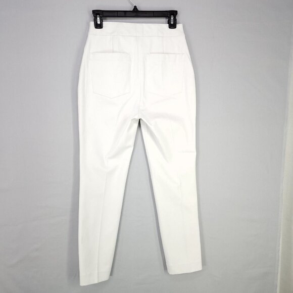 Spanx Ankle Straight Pant On The Go Shaping Silver Lining Small Office Casual - Picture 3 of 16
